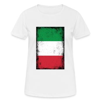 Italie drapeau italien drapeau italien Vintage - T-shirt respirant Femme - blanc - Devant - AI Model Female 172 dark (172cm)