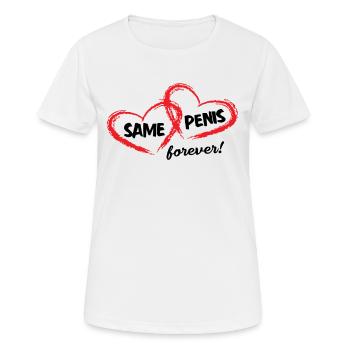 Same penis Forever forever the same penis - Women's Breathable T-Shirt - white - Front - AI Model Female 172 dark (172cm)