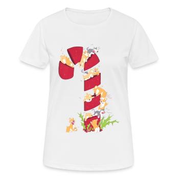 Gerste Zucker - Frauen T-Shirt atmungsaktiv - Weiß - Vorne - AI Model Female 172 dark (172cm)