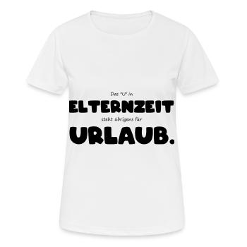 Elternzeit frischgebacken Papa Kollege Geschenk - Frauen T-Shirt atmungsaktiv - Weiß - Vorne - AI Model Female 172 dark (172cm)