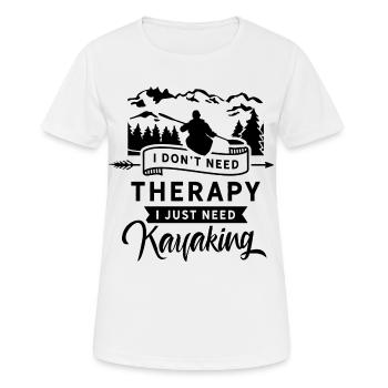 Kayak kayak kayak kayak Sports nautiques - T-shirt respirant Femme - blanc - Devant - AI Model Female 172 dark (172cm)