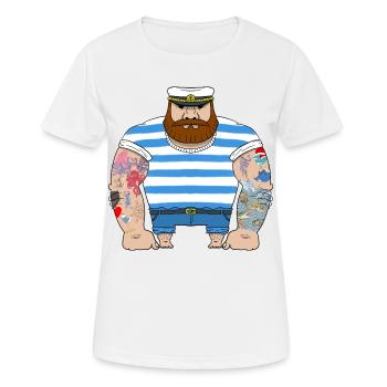 Vintage Tattooed Sailor Sailor Sailor Sailor - Women's Breathable T-Shirt - white - Front - AI Model Female 172 dark (172cm)