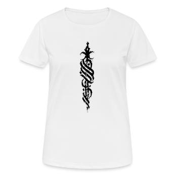 Symbole trash tattoo black - T-shirt respirant Femme - blanc - Devant - AI Model Female 172 dark (172cm)