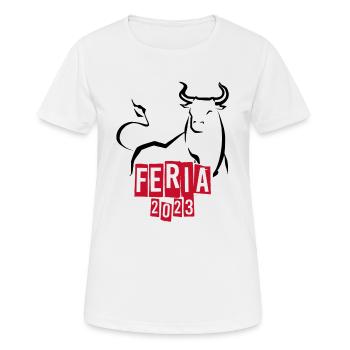 Feria 2023 - T-shirt respirant Femme - blanc - Devant - AI Model Female 172 dark (172cm)