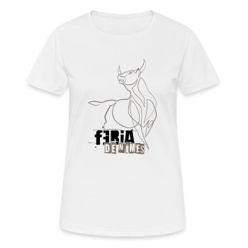 Féria de Nîmes - Arena von Nîmes - Frauen T-Shirt atmungsaktiv - Weiß - Vorne - AI Model Female 172 dark (172cm)