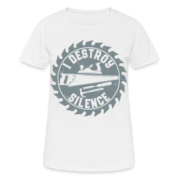 Tischler - Frauen T-Shirt atmungsaktiv - Weiß - Vorne - AI Model Female 172 dark (172cm)