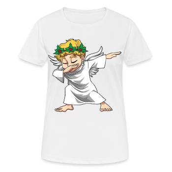 Christkind Weihnacht für Männer, Frauen und - Frauen T-Shirt atmungsaktiv - Weiß - Vorne - AI Model Female 172 dark (172cm)