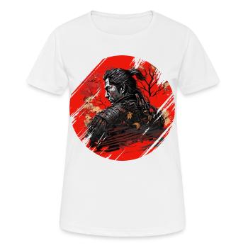 Samurai Japan Kultur - Frauen T-Shirt atmungsaktiv - Weiß - Vorne - AI Model Female 172 dark (172cm)