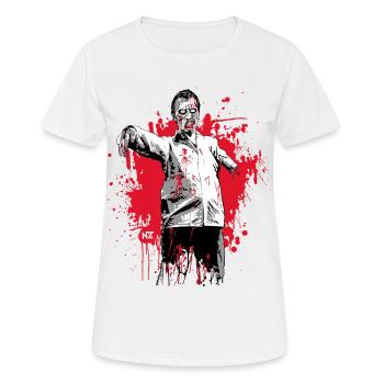 des zombies - Frauen T-Shirt atmungsaktiv - Weiß - Vorne - AI Model Female 172 dark (172cm)