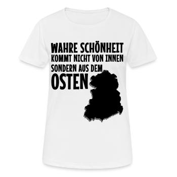 Ostdeutsch - Frauen T-Shirt atmungsaktiv - Weiß - Vorne - AI Model Female 172 dark (172cm)