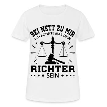 Jura Juristen Student - Frauen T-Shirt atmungsaktiv - Weiß - Vorne - AI Model Female 172 dark (172cm)