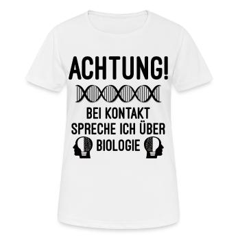 Biologie Bio Biologie - Frauen T-Shirt atmungsaktiv - Weiß - Vorne - AI Model Female 172 dark (172cm)