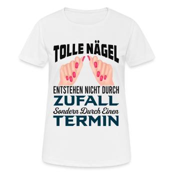 Perfekte Nägel - Frauen T-Shirt atmungsaktiv - Weiß - Vorne - AI Model Female 172 dark (172cm)