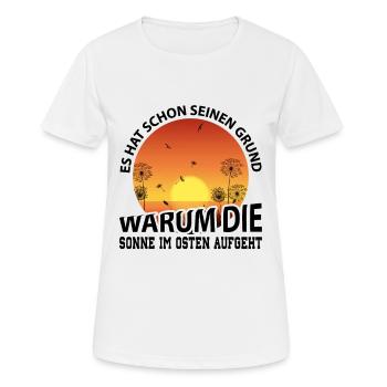 DDR Osten Ossi - Frauen T-Shirt atmungsaktiv - Weiß - Vorne - AI Model Female 172 dark (172cm)