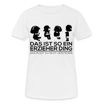 Erzieherin Geschenk - Frauen T-Shirt atmungsaktiv - Weiß - Vorne - AI Model Female 172 dark (172cm)