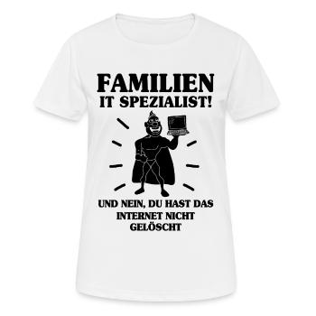 ITler - Frauen T-Shirt atmungsaktiv - Weiß - Vorne - AI Model Female 172 dark (172cm)