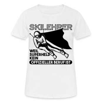 Geschenk Skilehrer - Frauen T-Shirt atmungsaktiv - Weiß - Vorne - AI Model Female 172 dark (172cm)