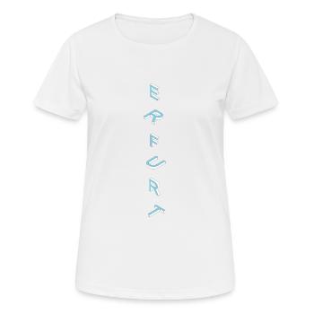 Erfurt - Frauen T-Shirt atmungsaktiv - Weiß - Vorne - AI Model Female 172 dark (172cm)