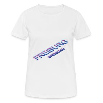 Fribourg dans le Breisgau - T-shirt respirant Femme - blanc - Devant - AI Model Female 172 dark (172cm)