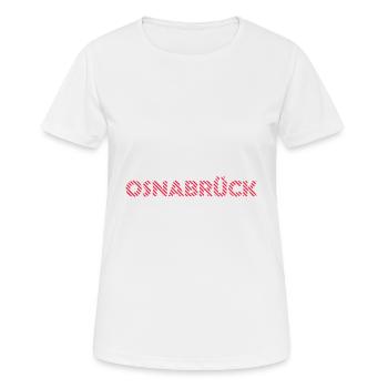 Osnabrück - T-shirt respirant Femme - blanc - Devant - AI Model Female 172 dark (172cm)