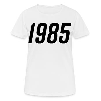 1985 Année de naissance Cadeau - T-shirt respirant Femme - blanc - Devant - AI Model Female 172 dark (172cm)