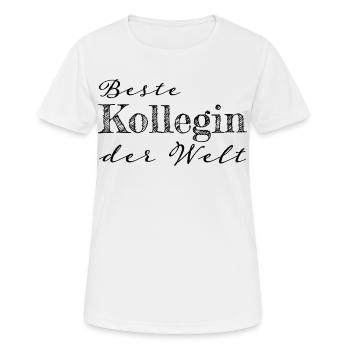 Kollegin Abschiedsgeschenk Geschenkidee - Frauen T-Shirt atmungsaktiv - Weiß - Vorne - AI Model Female 172 dark (172cm)