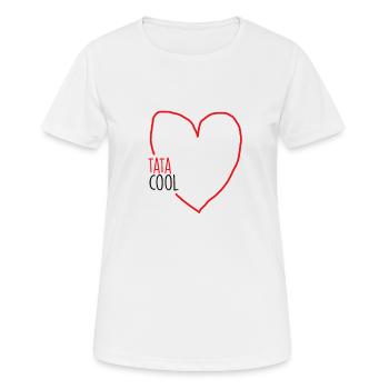 tata cool - T-shirt respirant Femme - blanc - Devant - AI Model Female 172 dark (172cm)