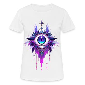 Attrape-rêves #6 - T-shirt respirant Femme - blanc - Devant - AI Model Female 172 dark (172cm)