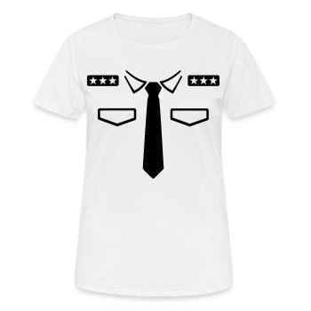 Police - T-shirt respirant Femme - blanc - Devant - AI Model Female 172 dark (172cm)