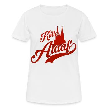 Kölle Alaaf Kölner Dom Karneval Kölsch - Frauen T-Shirt atmungsaktiv - Weiß - Vorne - AI Model Female 172 dark (172cm)