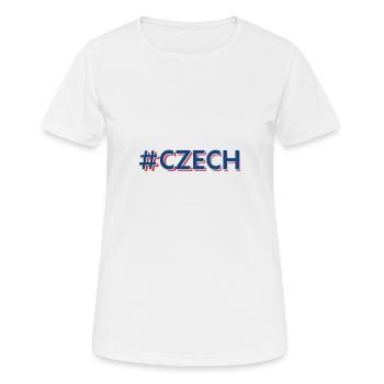 Czech Hashtag Tschechien Tscheche Tschechin - Women's Breathable T-Shirt - white - Front - AI Model Female 172 dark (172cm)