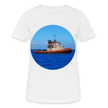 Fireboats are special vessels - Women's Breathable T-Shirt - white - Front - AI Model Female 172 dark (172cm)