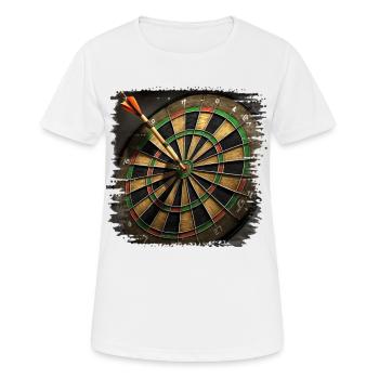 Dart ist ein Sport für alle Altersgruppen - Frauen T-Shirt atmungsaktiv - Weiß - Vorne - AI Model Female 172 dark (172cm)