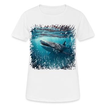 Whale sharks are impressive fish - Women's Breathable T-Shirt - white - Front - AI Model Female 172 dark (172cm)