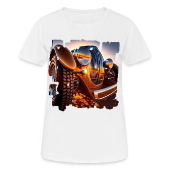 Oldtimer-Events sind bei Oldtimerfreunde beliebt - Frauen T-Shirt atmungsaktiv - Weiß - Vorne - AI Model Female 172 dark (172cm)