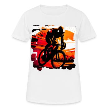 Il existe différents types de courses cyclistes - T-shirt respirant Femme - blanc - Devant - AI Model Female 172 dark (172cm)