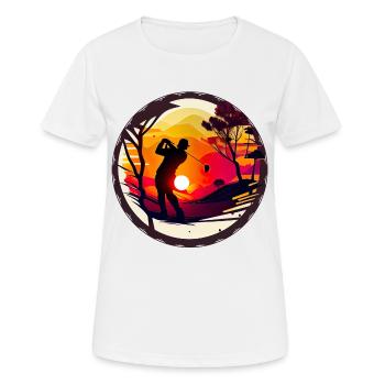 Golf is a passion for many people - Women's Breathable T-Shirt - white - Front - AI Model Female 172 dark (172cm)