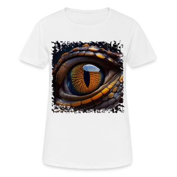 La photographie de l’iris nécessite une technique spéciale - T-shirt respirant Femme - blanc - Devant - AI Model Female 172 dark (172cm)