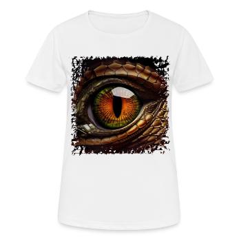 La photographie de l’iris est fascinante - T-shirt respirant Femme - blanc - Devant - AI Model Female 172 dark (172cm)