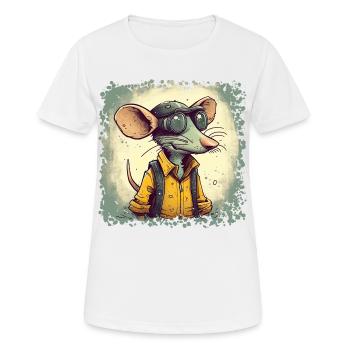 Ratten sehen schlecht aber können gut Riechen - Frauen T-Shirt atmungsaktiv - Weiß - Vorne - AI Model Female 172 dark (172cm)