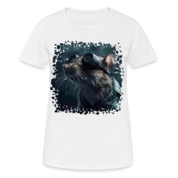 Ratten sehen schlecht - Frauen T-Shirt atmungsaktiv - Weiß - Vorne - AI Model Female 172 dark (172cm)