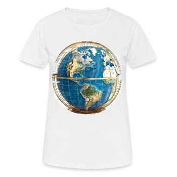 Wir sind im goldenen Käfig gefangen - Frauen T-Shirt atmungsaktiv - Weiß - Vorne - AI Model Female 172 dark (172cm)