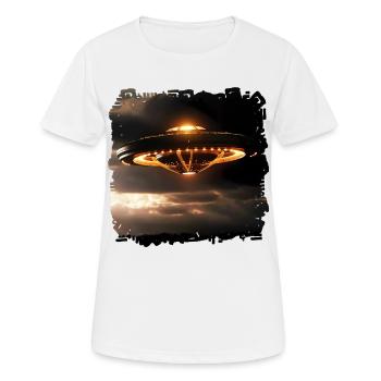 Le gouvernement américain montre des vidéos d’ovnis - T-shirt respirant Femme - blanc - Devant - AI Model Female 172 dark (172cm)