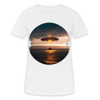 Are unidentified flying objects real? - Women's Breathable T-Shirt - white - Front - AI Model Female 172 dark (172cm)