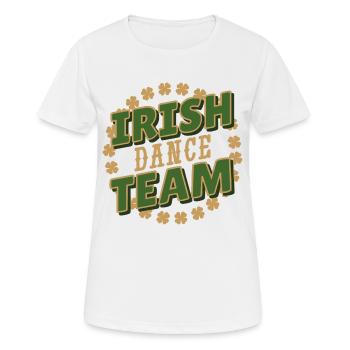 Irish Dance Team - Frauen T-Shirt atmungsaktiv - Weiß - Vorne - AI Model Female 172 dark (172cm)
