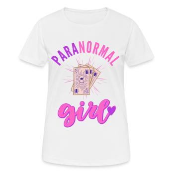 Paranormal Girl Ghost Hunter Untersuchung - Frauen T-Shirt atmungsaktiv - Weiß - Vorne - AI Model Female 172 dark (172cm)