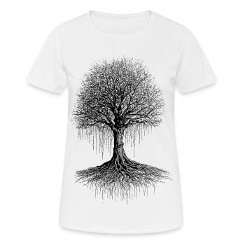 Écho des racines - T-shirt respirant Femme - blanc - Devant - AI Model Female 172 dark (172cm)