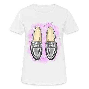 Stylish shoes - Women's Breathable T-Shirt - white - Front - AI Model Female 172 dark (172cm)