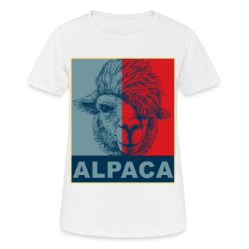 Alpaga alpaga - T-shirt respirant Femme - blanc - Devant - AI Model Female 172 dark (172cm)