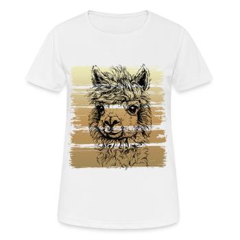 Alpaga alpaga - T-shirt respirant Femme - blanc - Devant - AI Model Female 172 dark (172cm)
